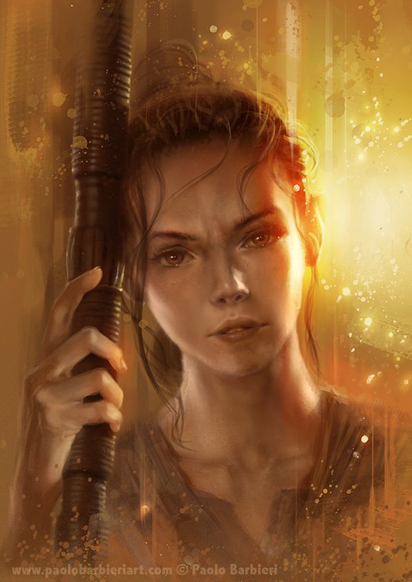 "Rey", Star Wars - il Risveglio della Forza by Paolo Barbieri