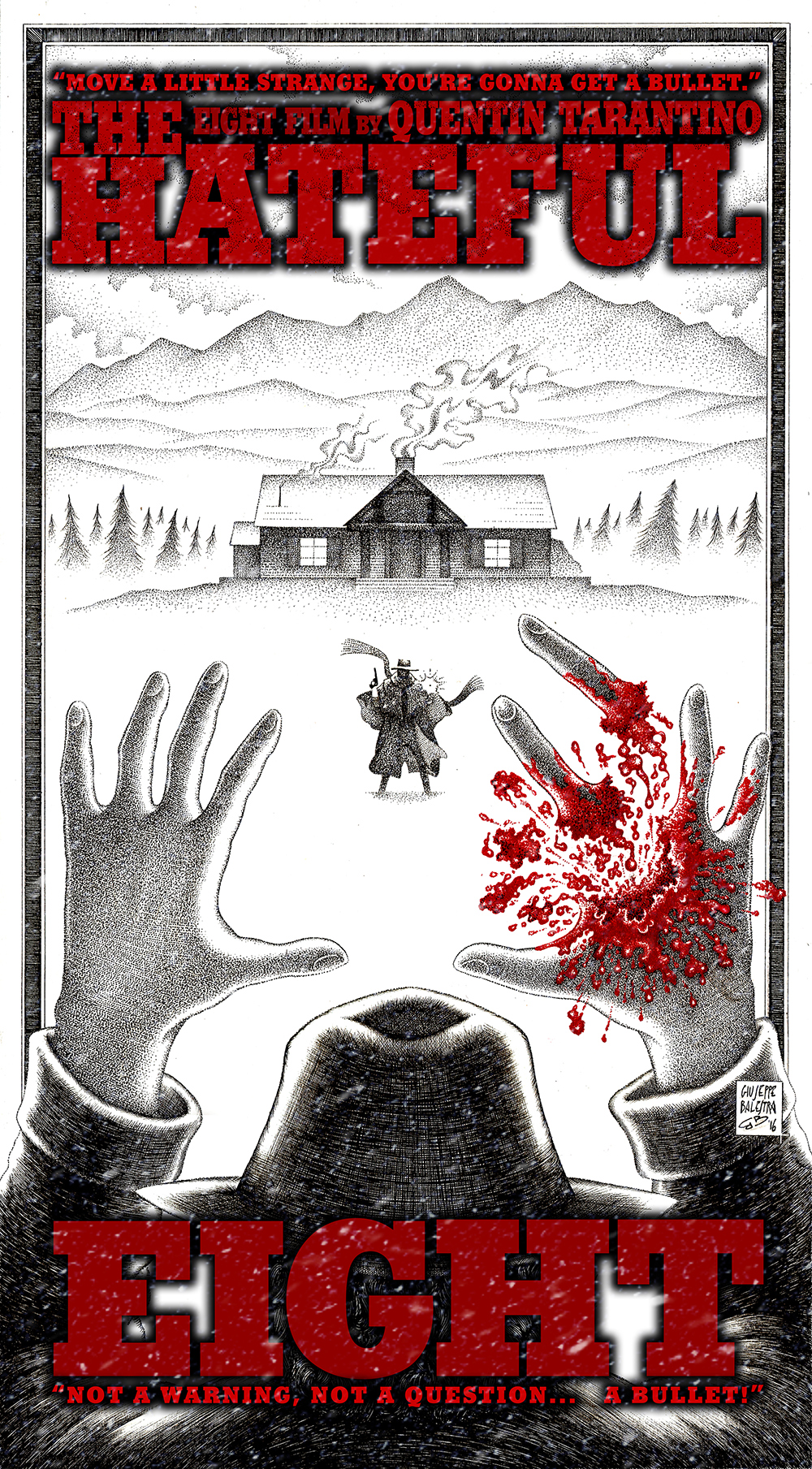 The Hateful Eight - Bad Tribute - by Giuseppe Balestra