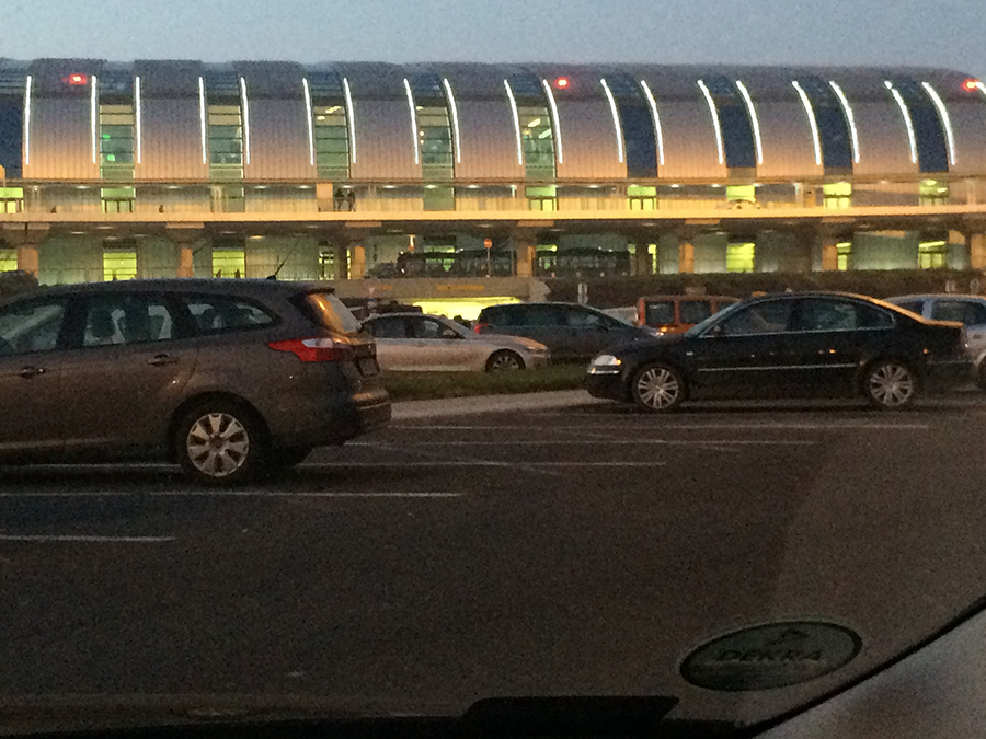 Il parcheggio dell'aeroporto di Budapest-Ferihegy