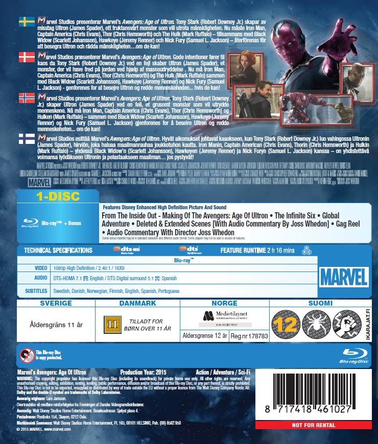 avengers nordic blu ray