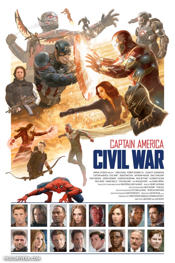 Captain America Civil Ware by Paolo Rivera