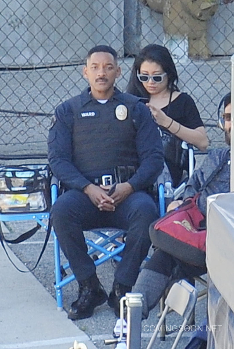 Will Smith spotted on the set of 'Bright' after reports of his father passed away