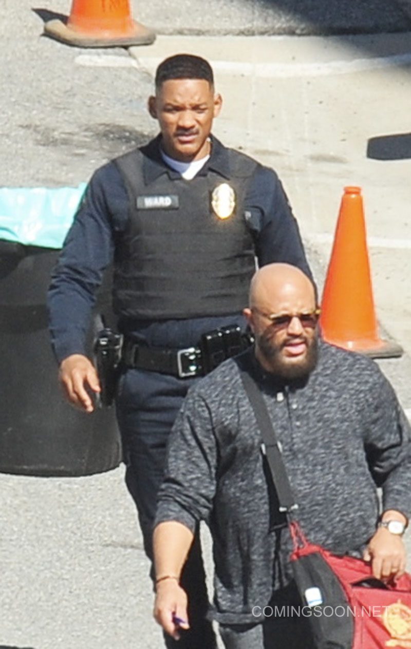 Will Smith spotted on the set of 'Bright' after reports of his father passed away