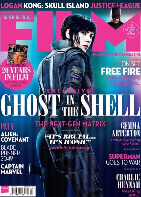 Ghost in the Shell copertina Total Film