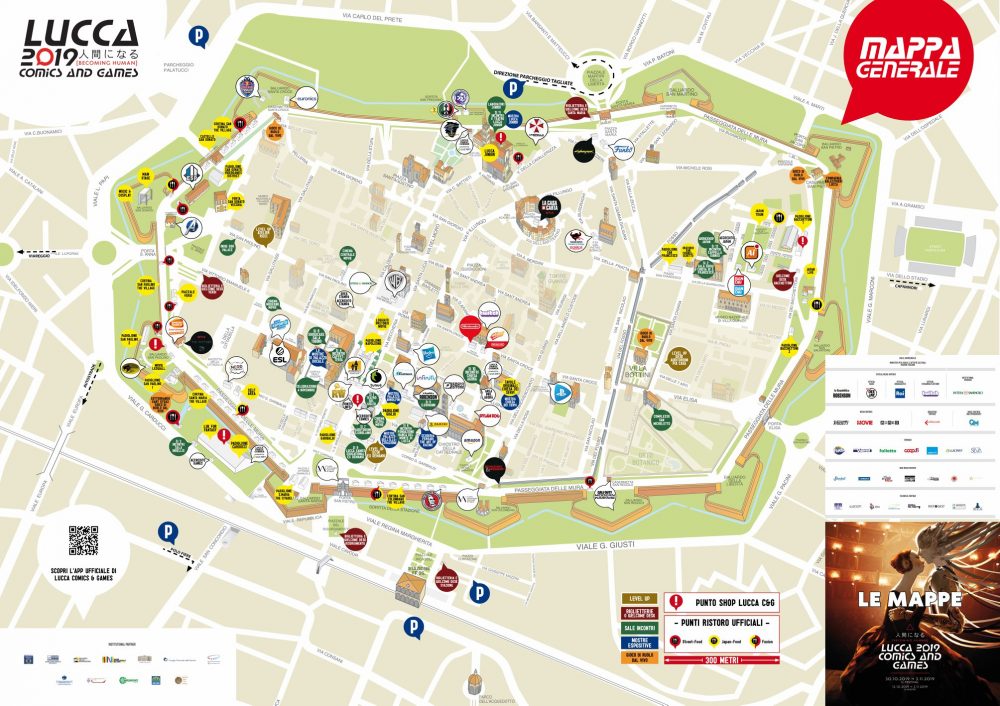 lucca comics & games 2019 mappa