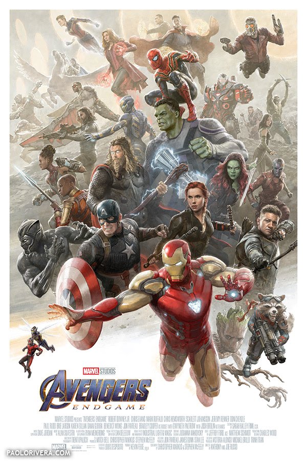 Avengers: Endgame - Illustrazione di Paolo Rivera