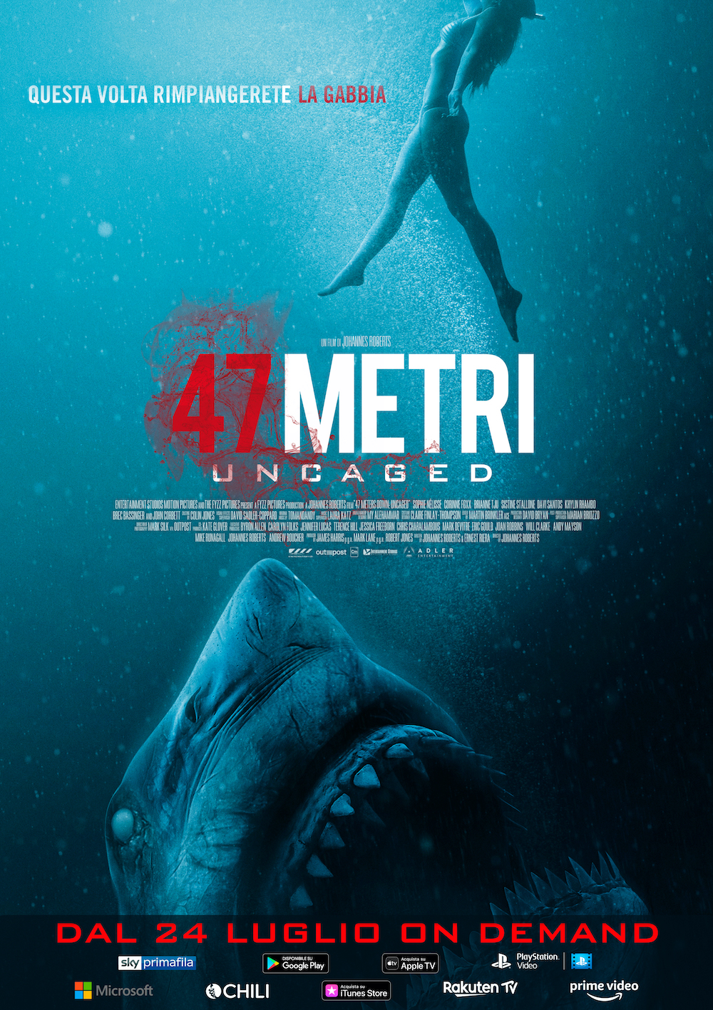 47 Metri: Uncaged - poster italiano