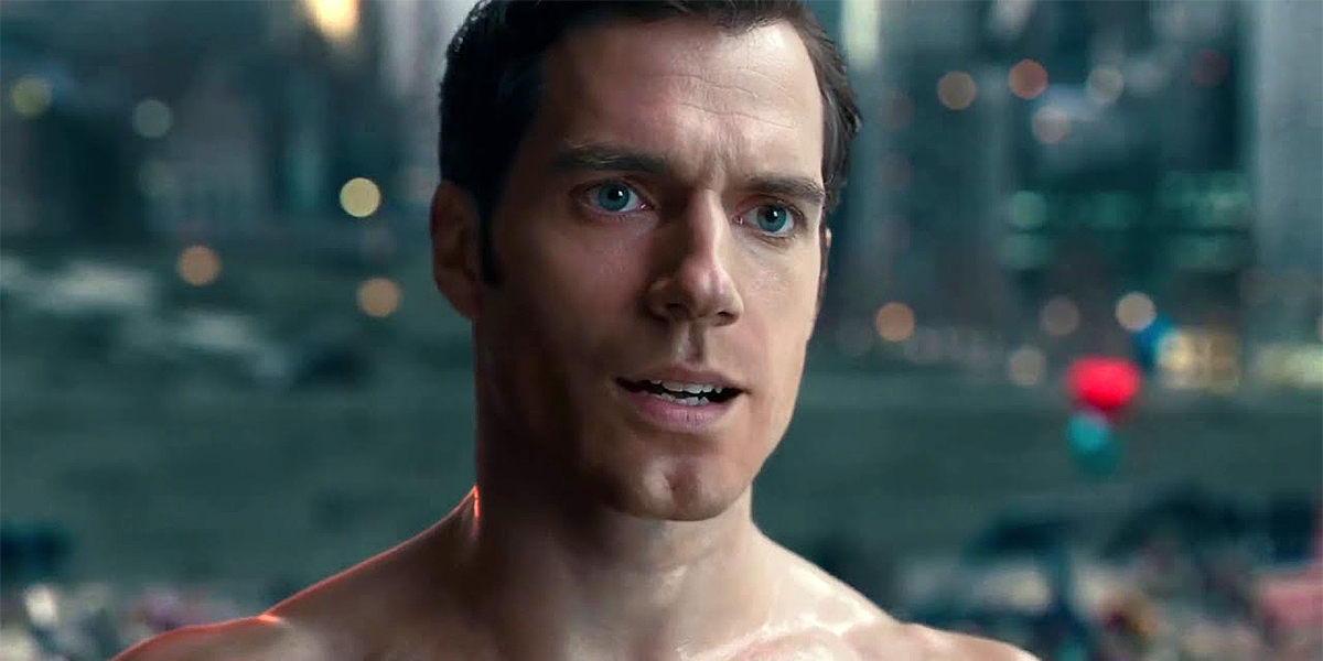 justice league henry cavill baffi