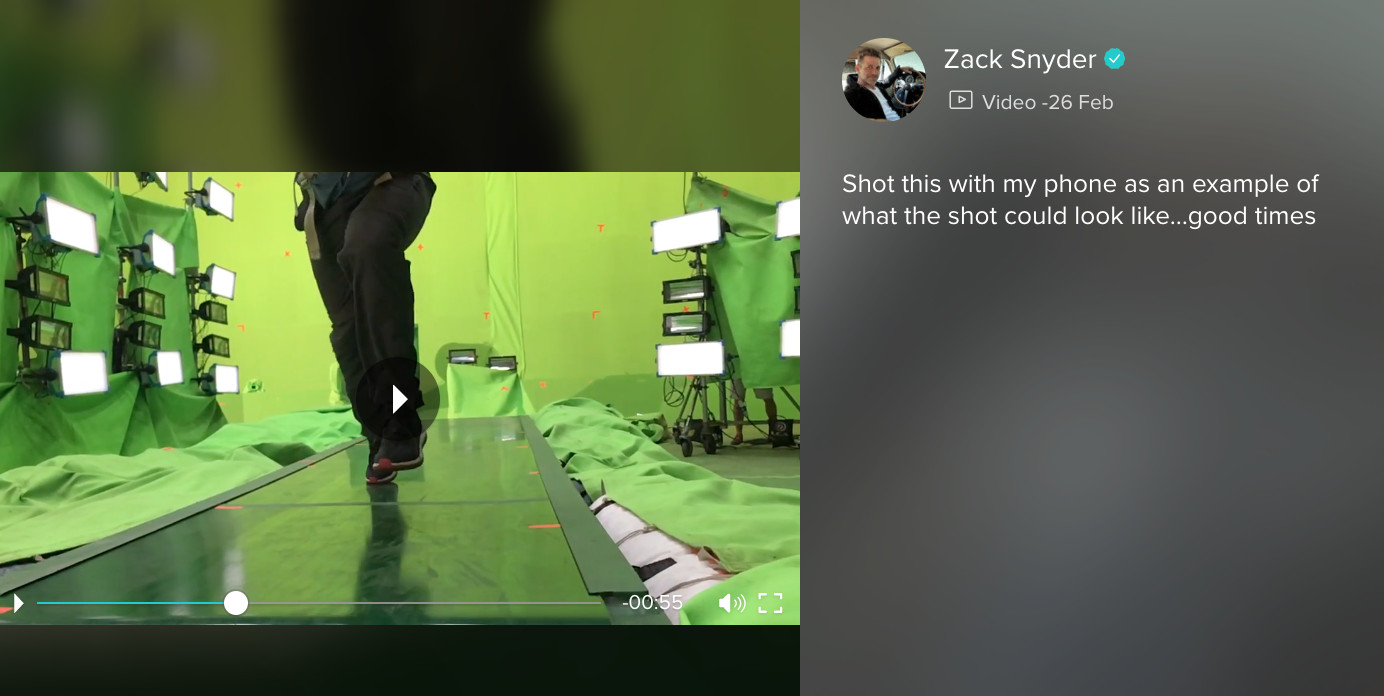 Zack Snyder Flash Test Footage