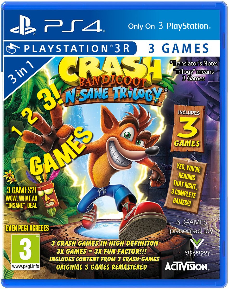 Crash Bandicoot N. Sane Trilogy cover