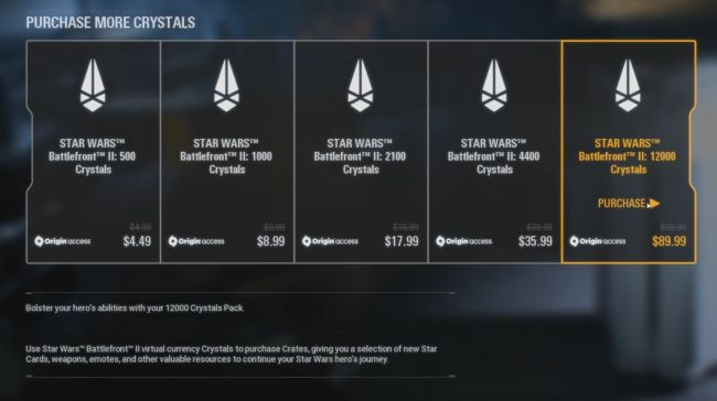 Star Wars Battlefront II loot box