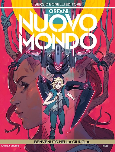 Orfani - Nuovo Mondo 4: Benvenuto nella giungla, copertina di Matteo De Longis