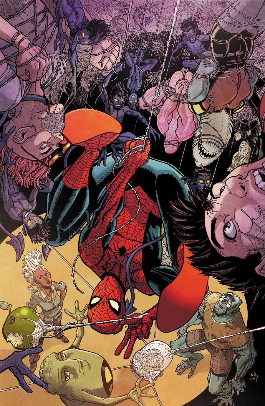 Spider-Man and the X-Men #1, copertina di Nick Bradshaw