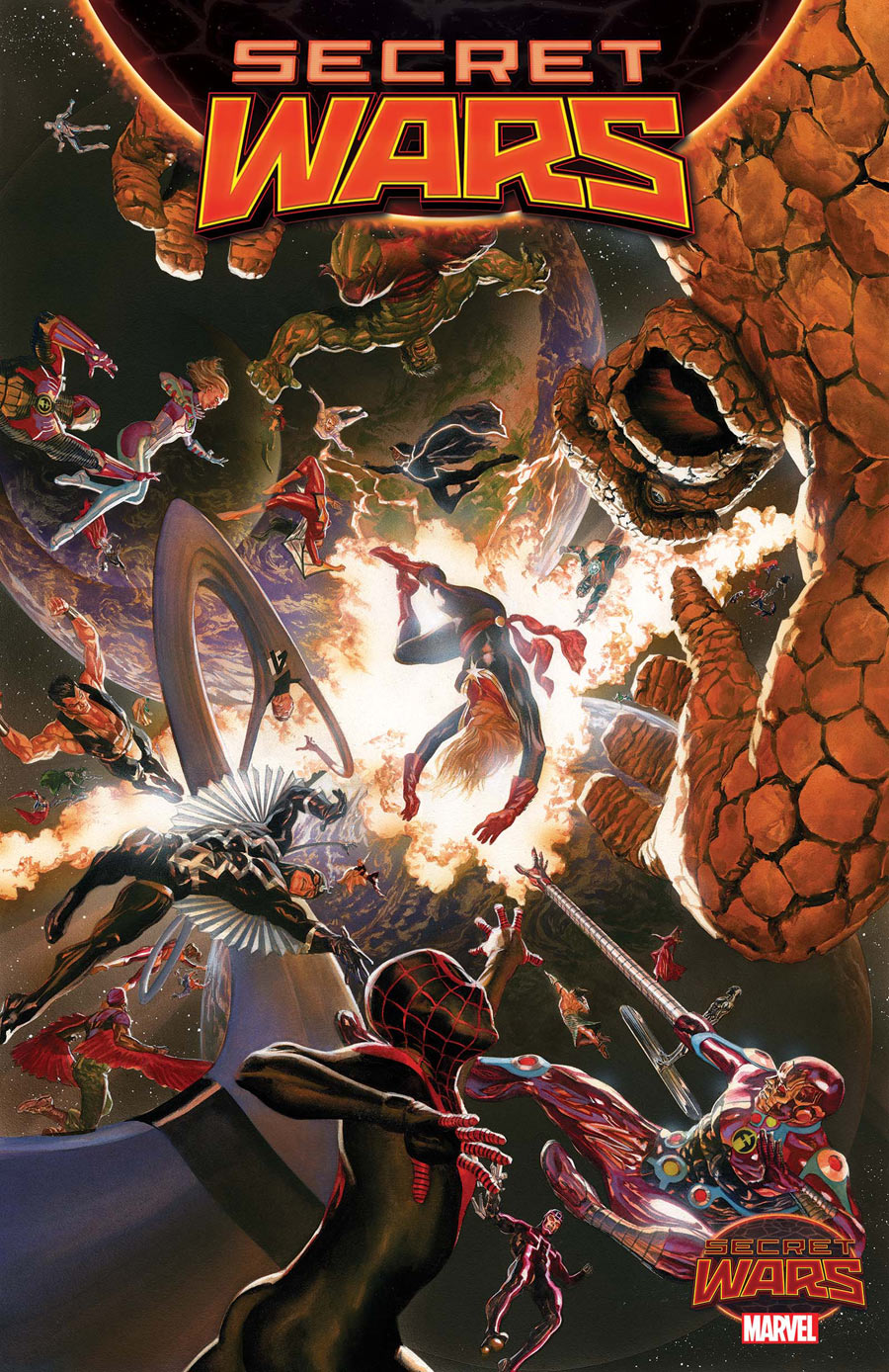 Secret Wars #1, copertina di Alex Ross