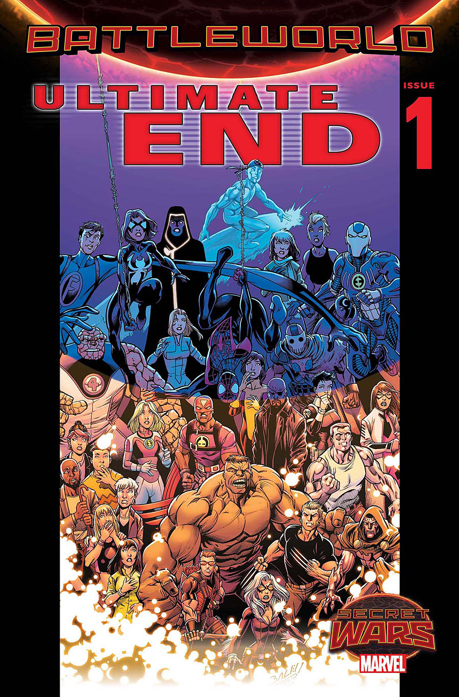 Ultimate End #1, copertina di Mark Bagley