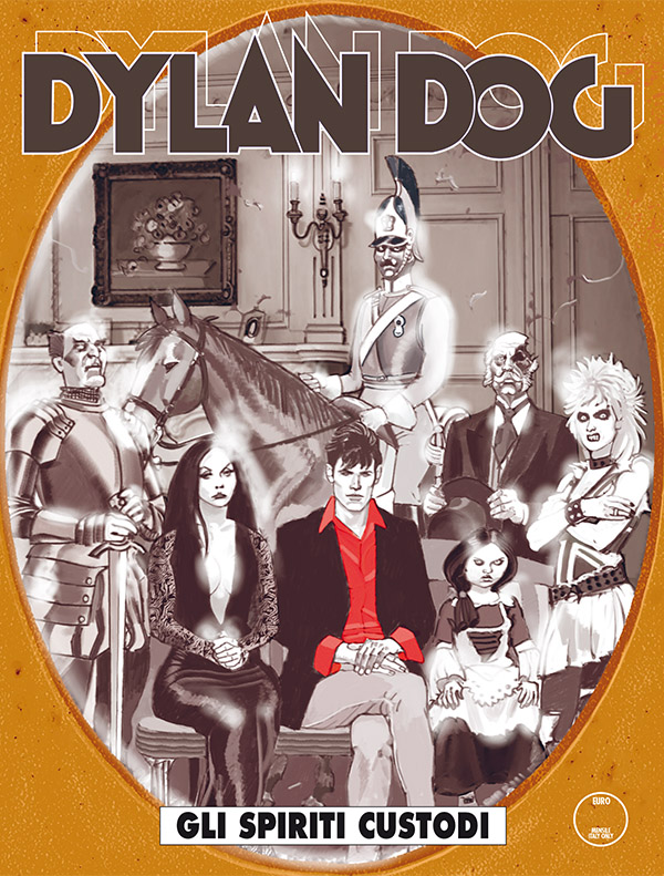 Dylan Dog 345: Spiriti custodi, copertina di Angelo Stano