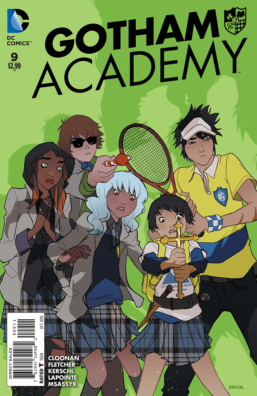 Gotham Academy #9, cover