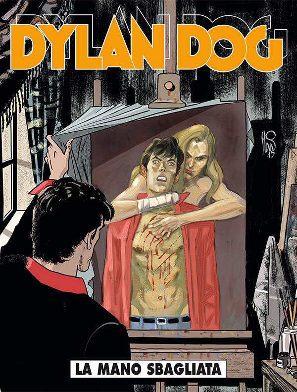 Dylan Dog 348: La mano sbagliata, copertina di Angelo Stano