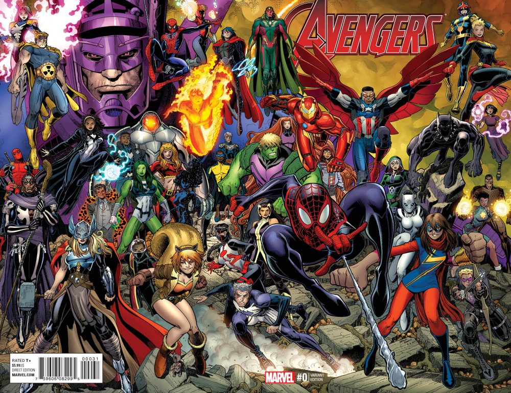 Avengers #0, variant cover di Arthur Adams