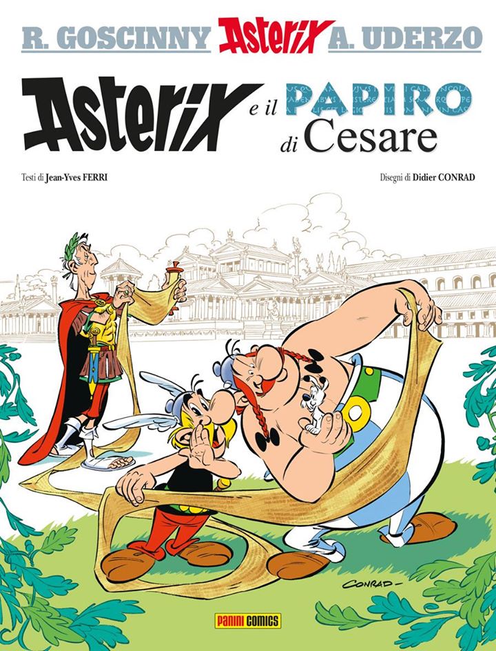 Asterix e il Papiro di Cesare, copertina di Didier Conrad