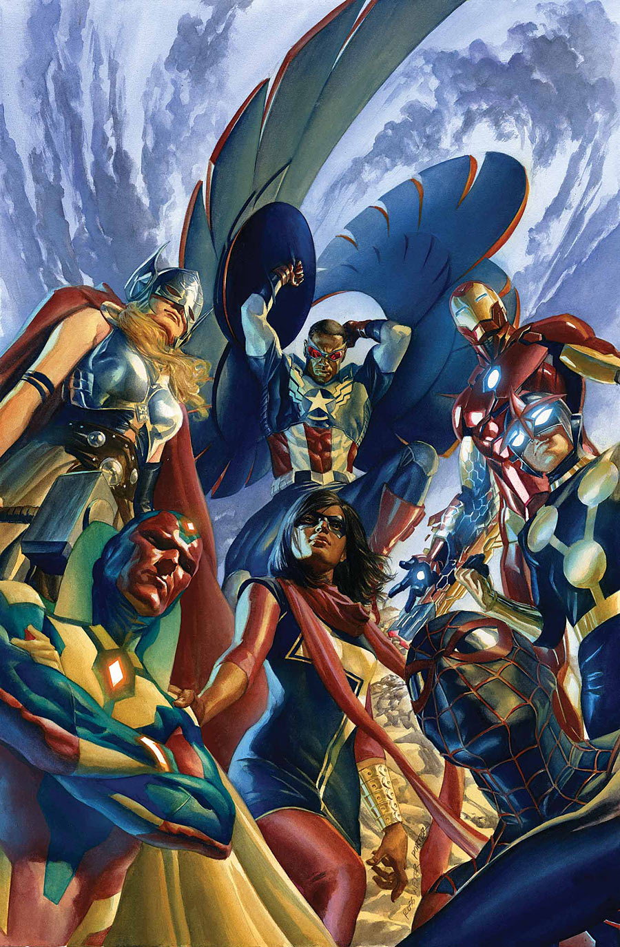 All-New, All-Different Avengers #1, copertina di Alex Ross