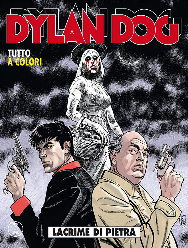 Dylan Dog 350: Lacrime di pietra, copertina di Angelo Stano