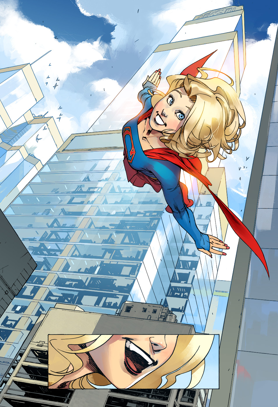 Adventures of Supergirl #1, cover