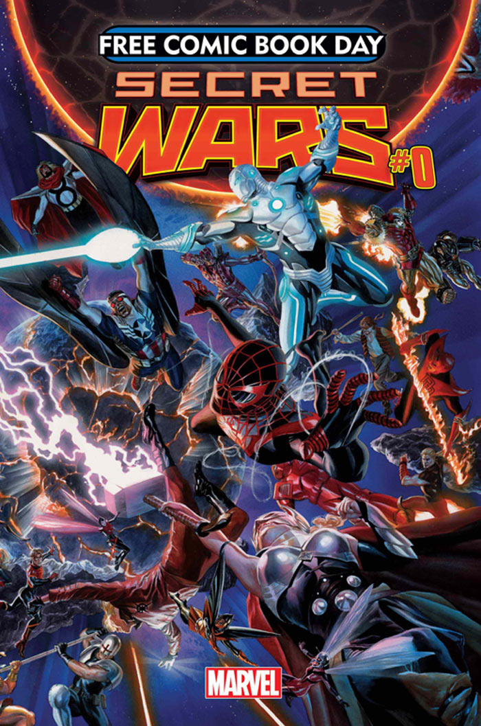 Secret Wars #0, copertina di Alex Ross