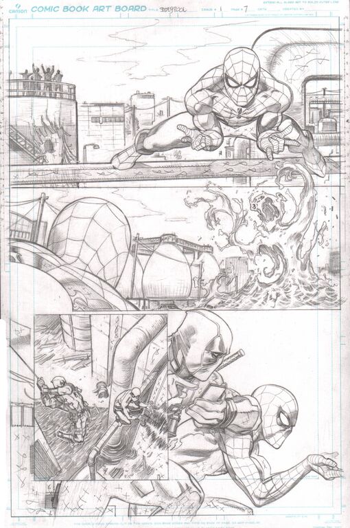 Spider-Man/Deadpool #1, interni matite 02