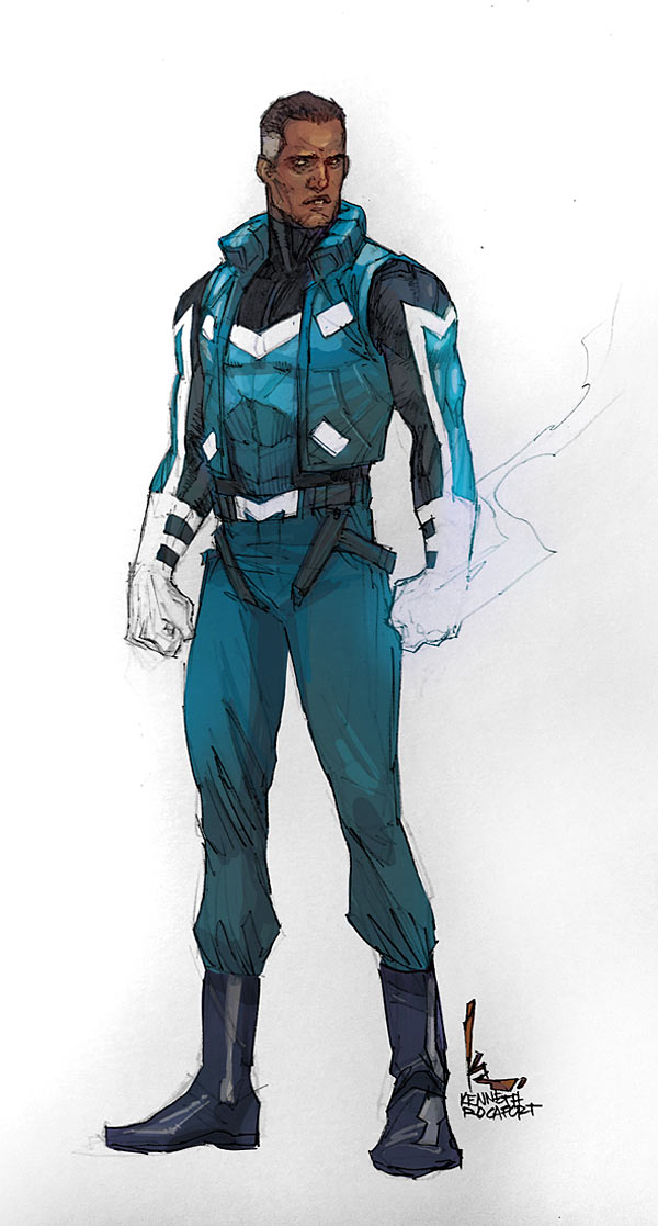 Blue Marvel, sketch