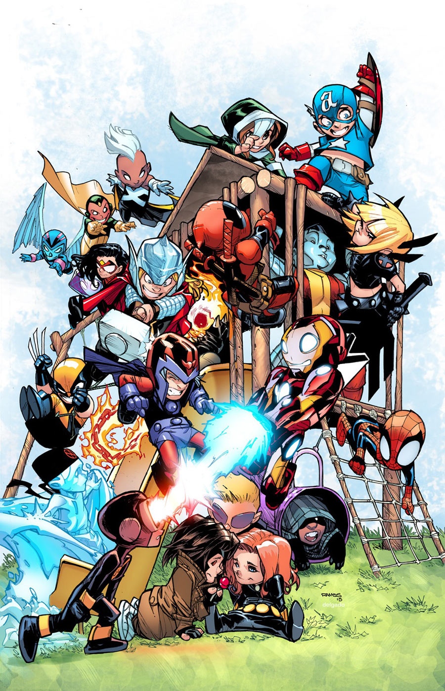 Giant Size: Little Marvel: AvX #1, variant cover A