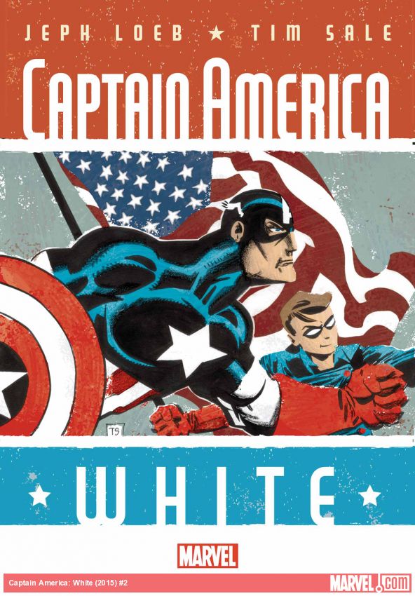 Captain America: White #1, copertina di Tim Sale