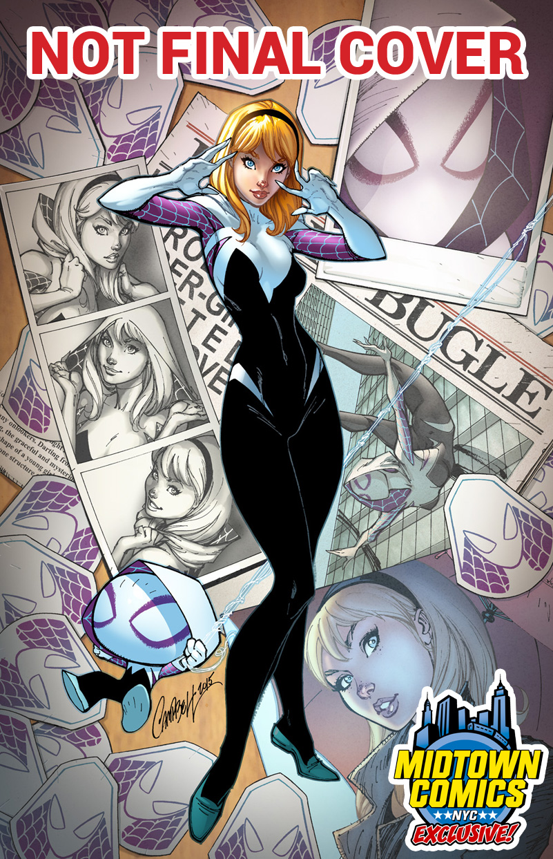 Spider-Gwen #1, variant cover di J. Scott Campbell