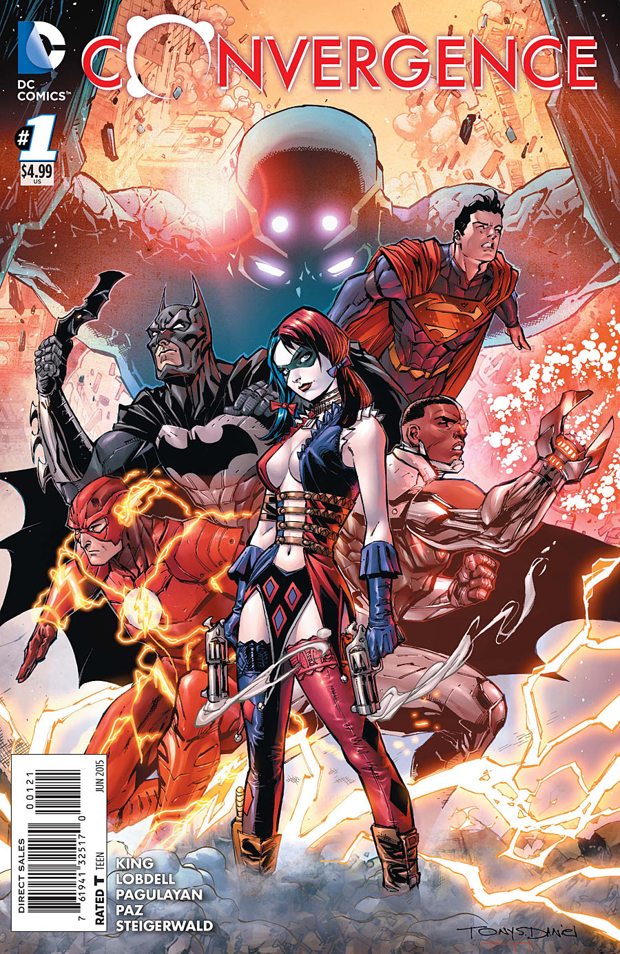 Convergence #1, variant cover di Tony Daniel