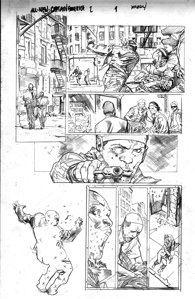 Stuart Immonen All-New Captain America art