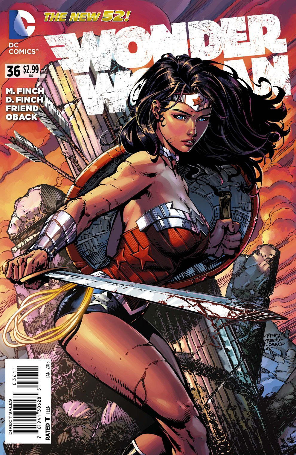 Wonder Woman #36 - cover di David Finch