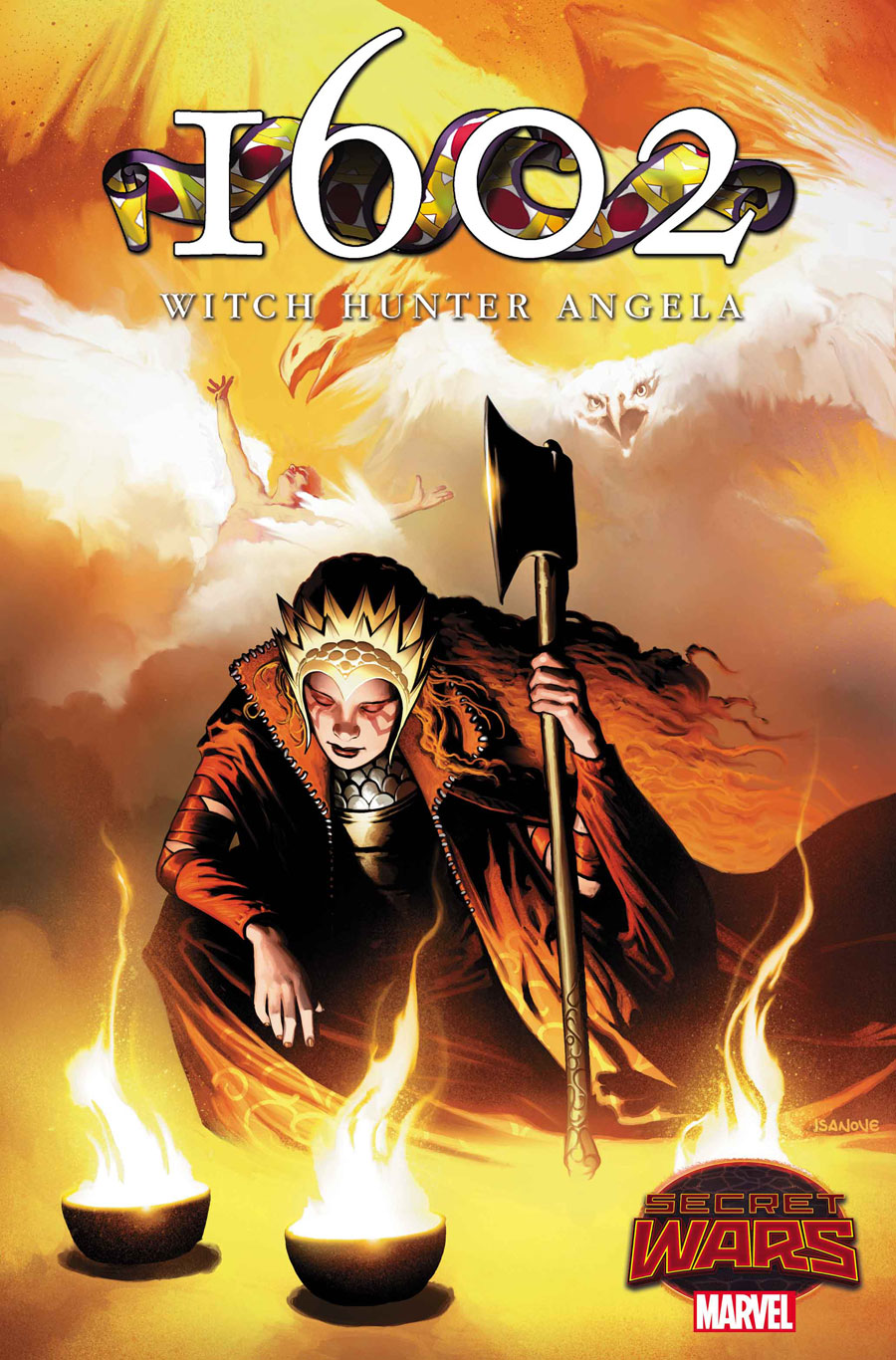 1602 Witch Hunter Angela #1, variant cover di Isanove