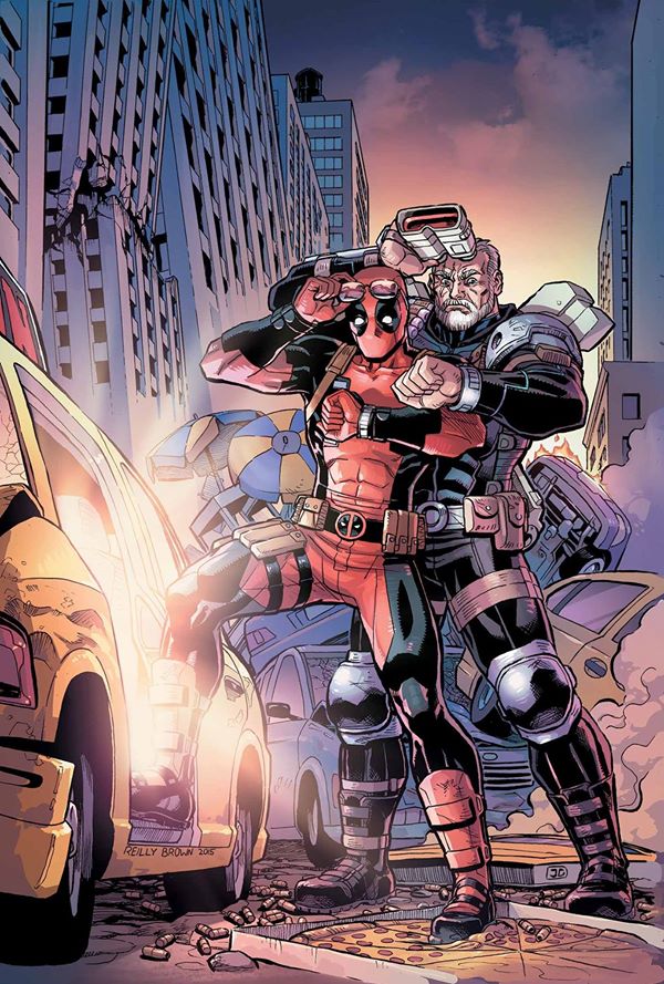 Deadpool and Cable: Split Second #2, copertina di Reilly Brown