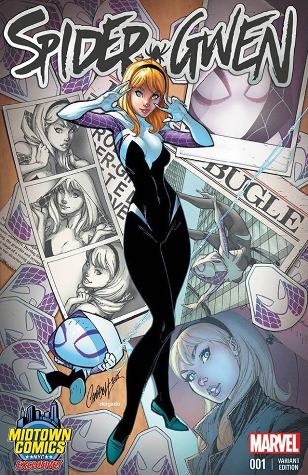 Spider-Gwen #1, variant cover di Jeff Scott Campbell