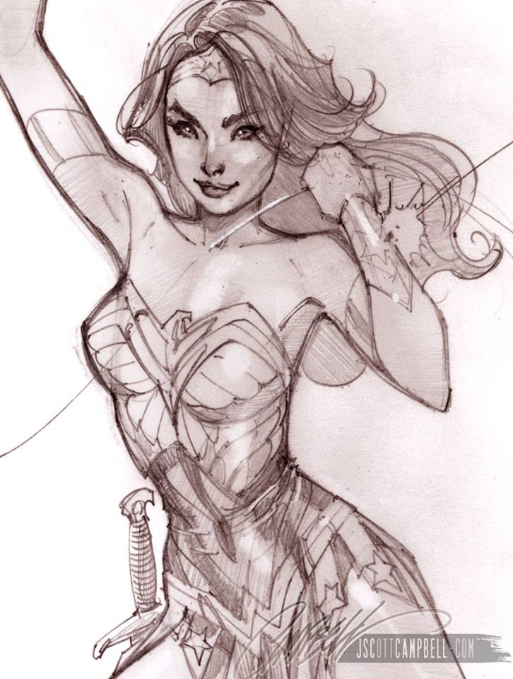 Wonder Woman di J. Scott Campbell 01