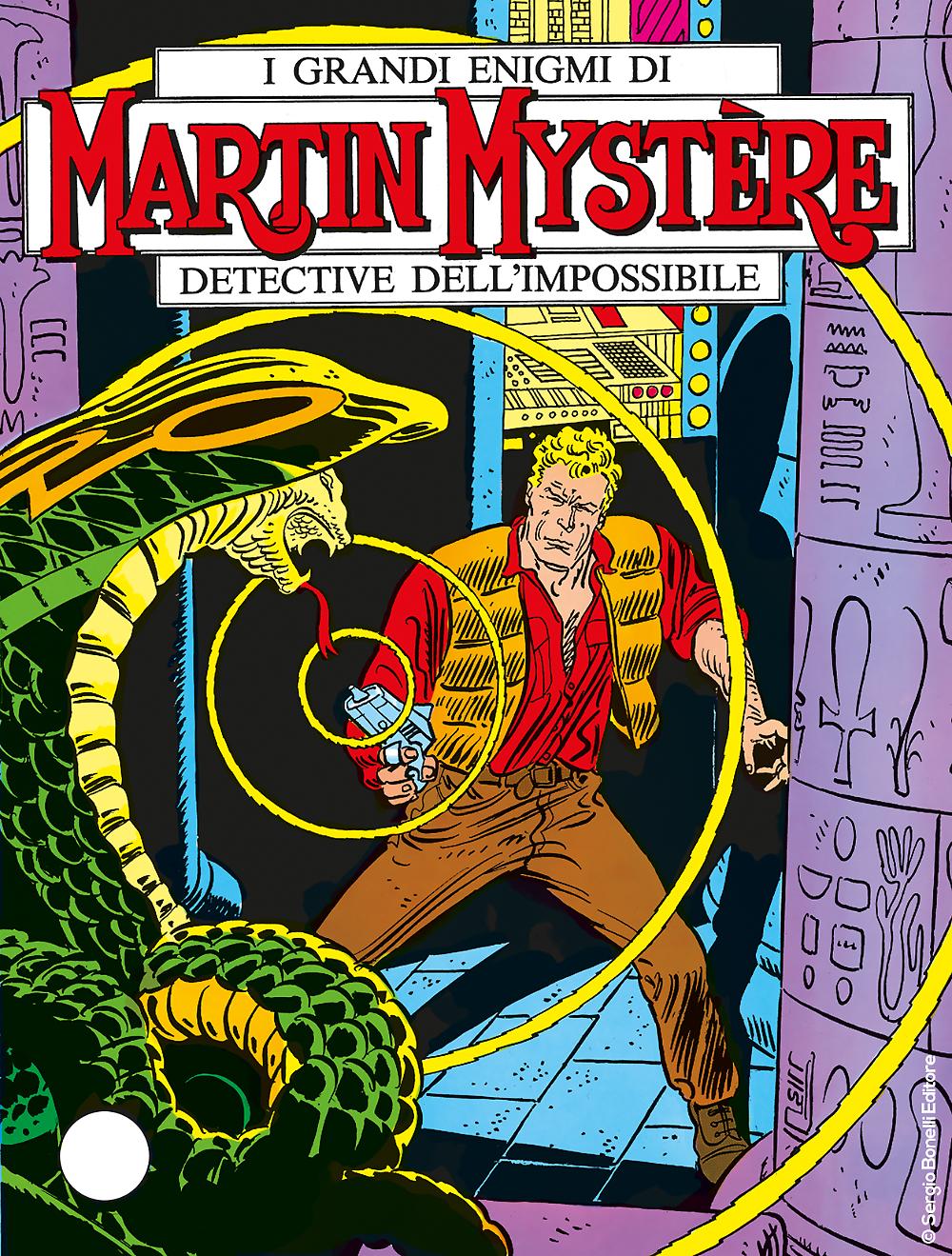 Martin Mystère 1: Gli Uomini in Nero, copertina di Giancarlo Alessandrini. (aprile 1982)