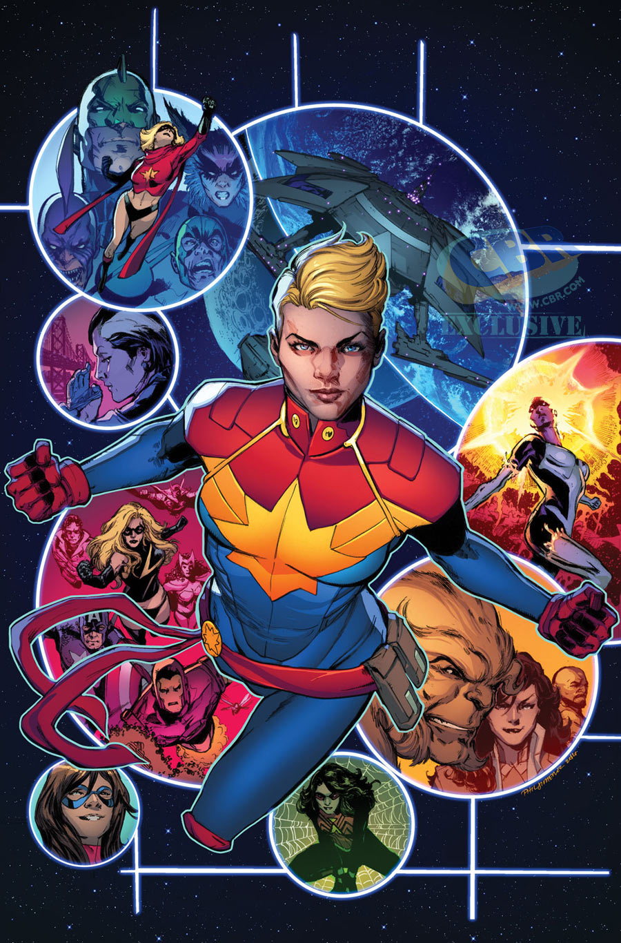 Captain Marvel #2, copertina variant di Phil Jimenez