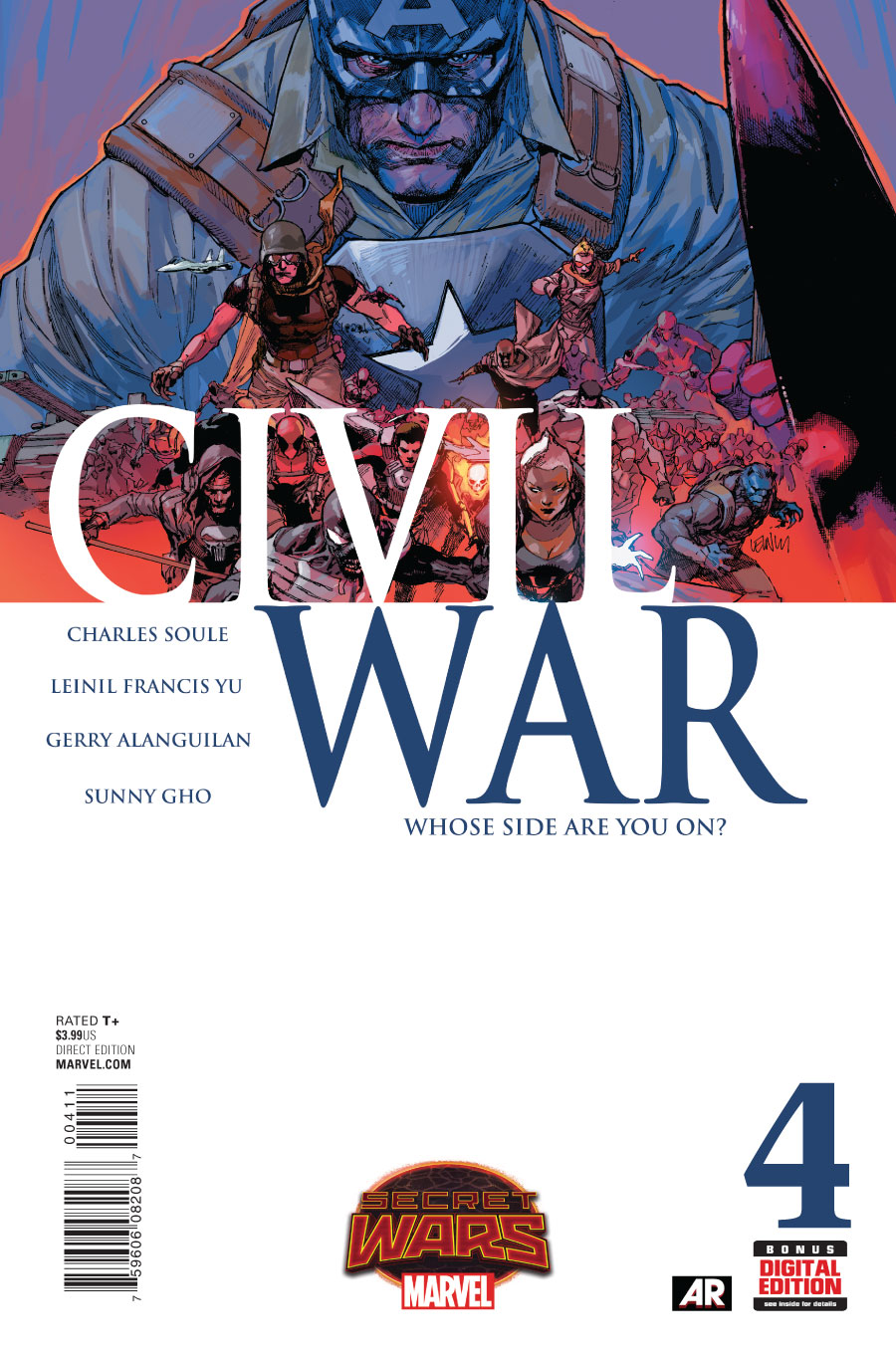 Civil War #4, copertina di Leinil Francis Yu