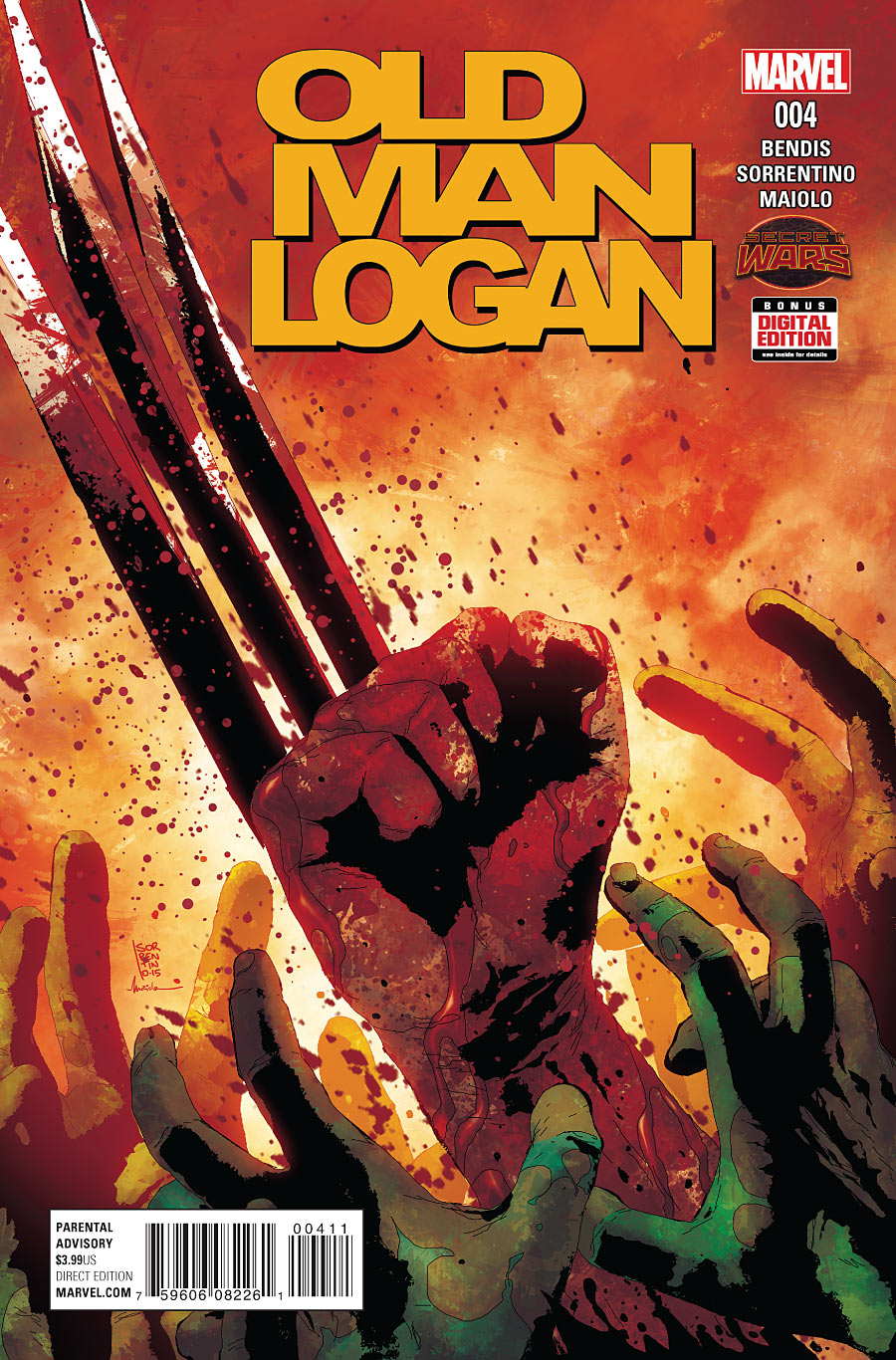 Old Man Logan #4, copertina di Andrea Sorrentino