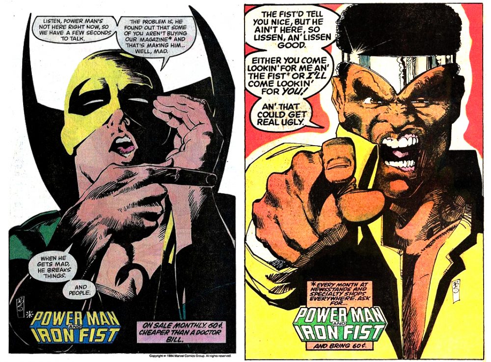 Power Man & Iron Fist, immagini promo storiche di Bill Sienkiewicz