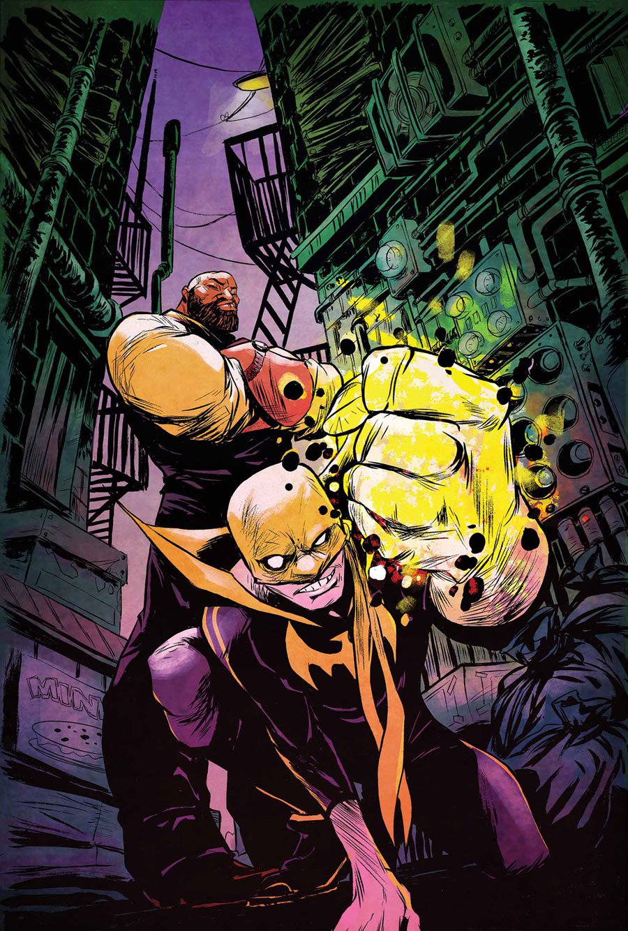 Power Man and Iron Fist #1, copertina di Sanford Greene