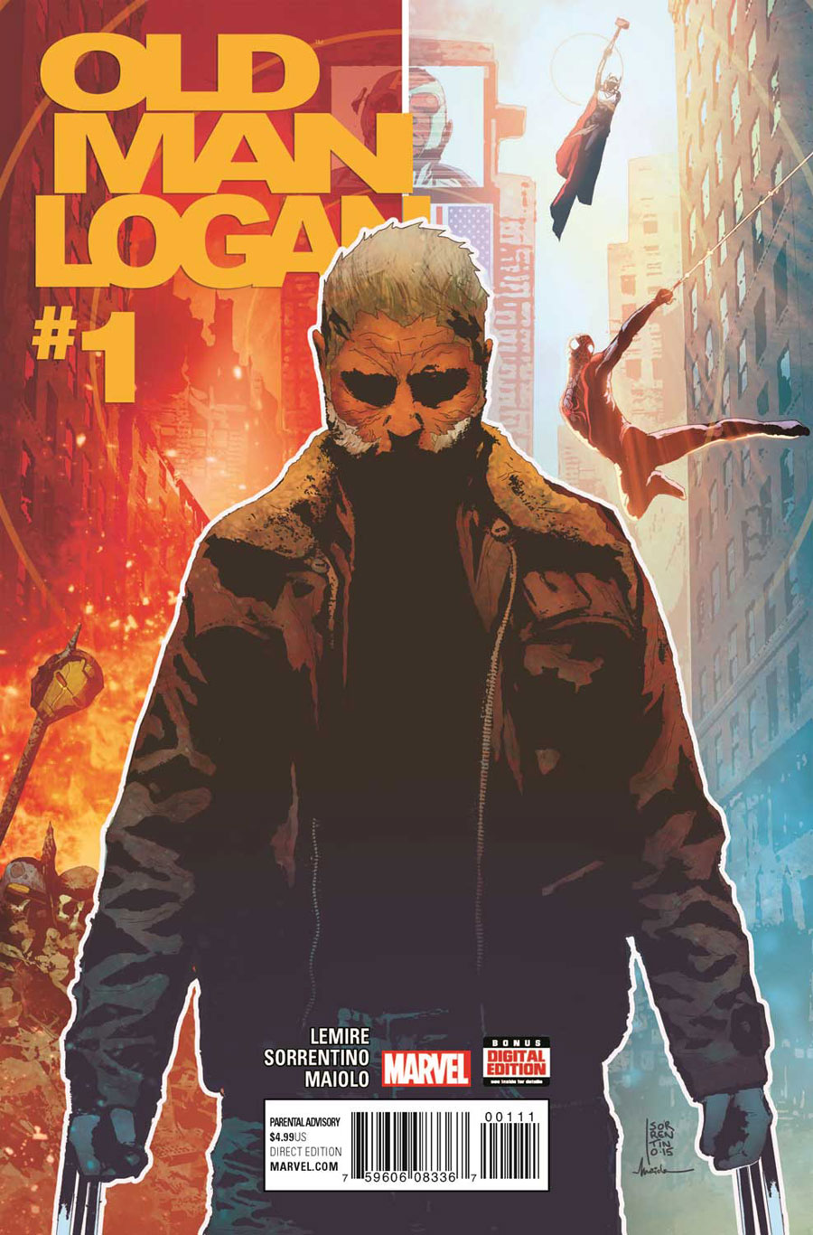 6. Old Man Logan #1, di Jeff Lemire e Andrea Sorrentino - Marvel