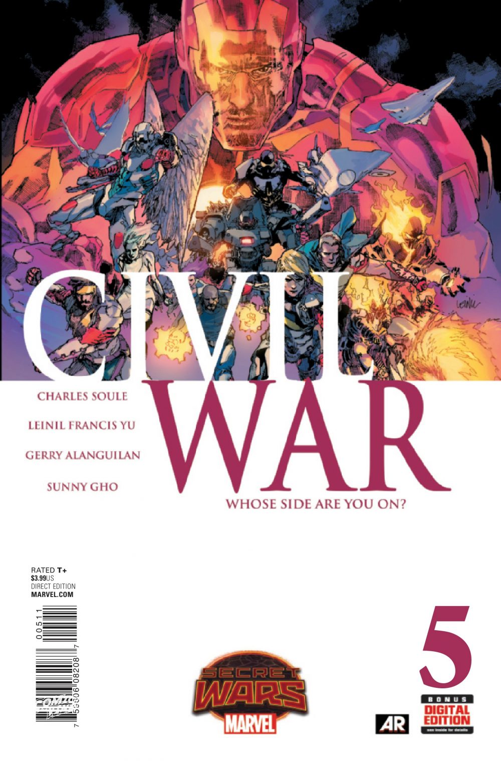 Civil War #5, copertina di Leinil Francis Yu