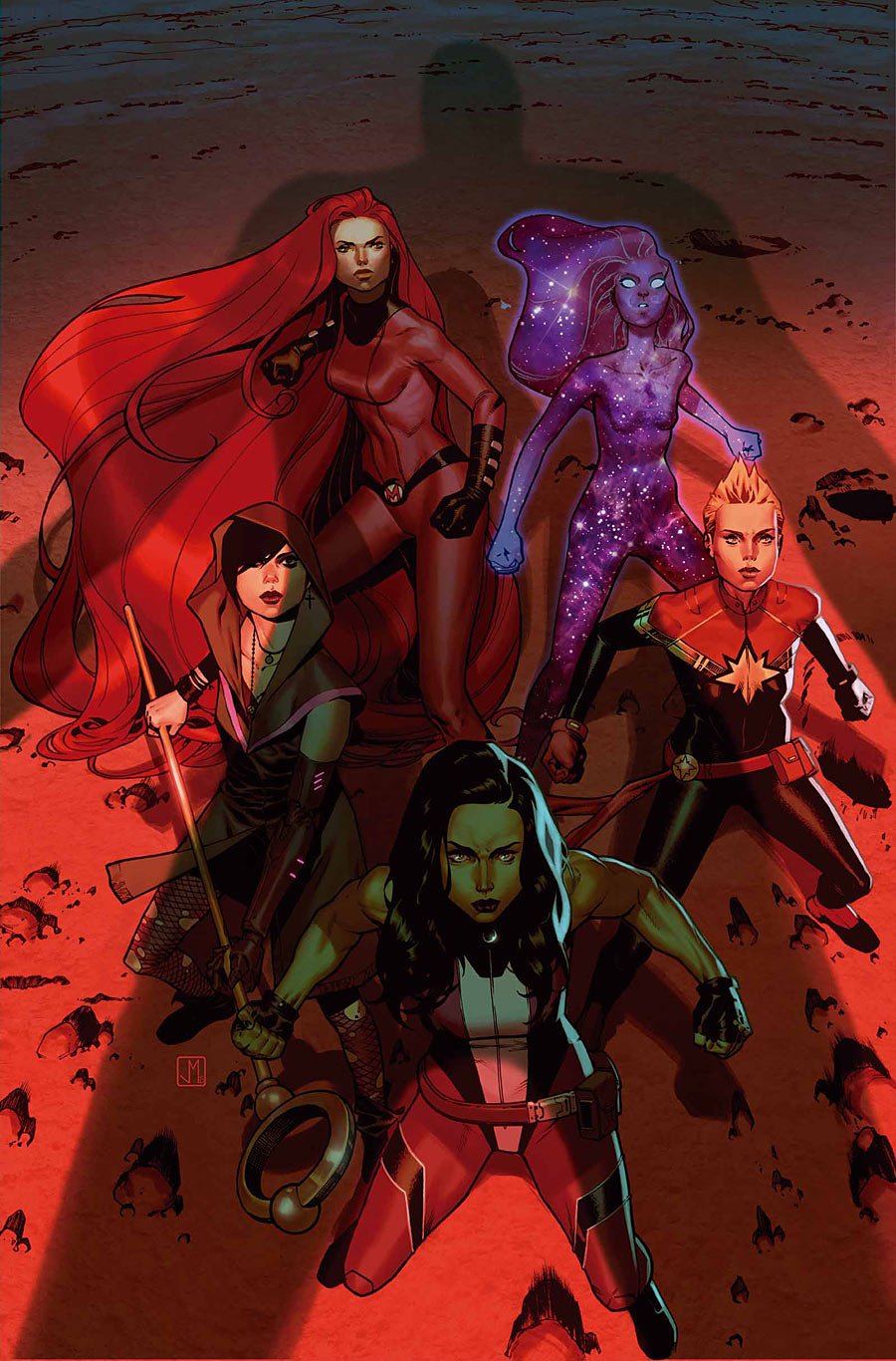 A-Force #4, copertina di Jorge Molina