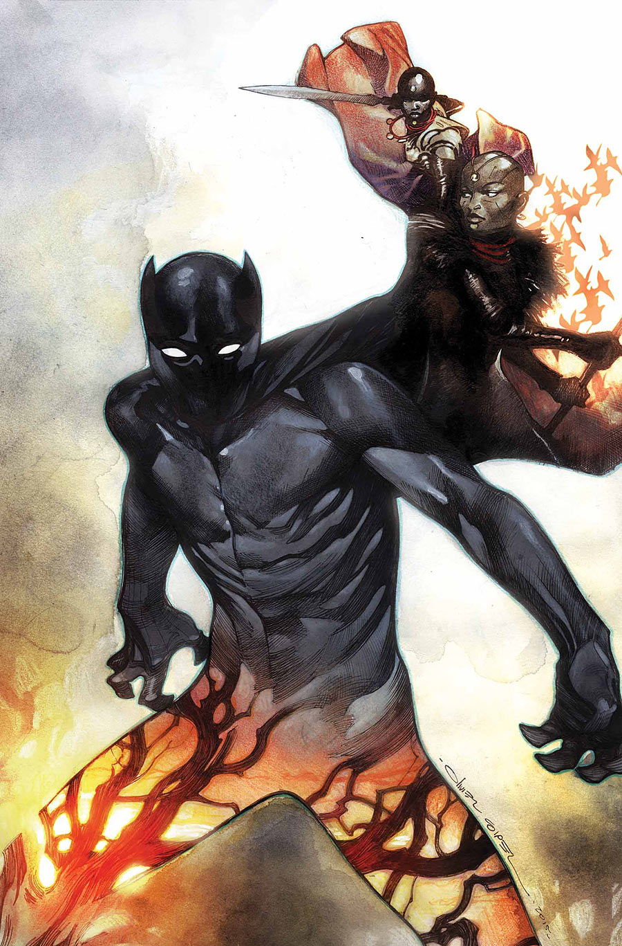 Black Panther #1, variant cover di Olivier Coipel